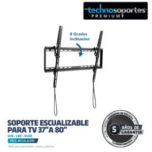 Soporte escualizable para TV 37″ a 80″ LCD / LED