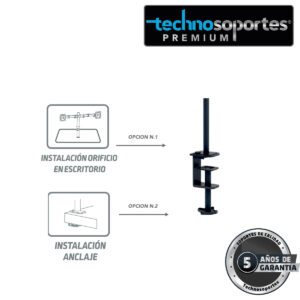 Soporte doble Brazo para Monitores 10 a 32 Pulgadas