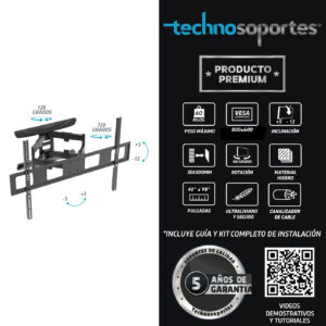 Soporte de brazo para TV 40″ a 98″ – LCD / LED / OLED
